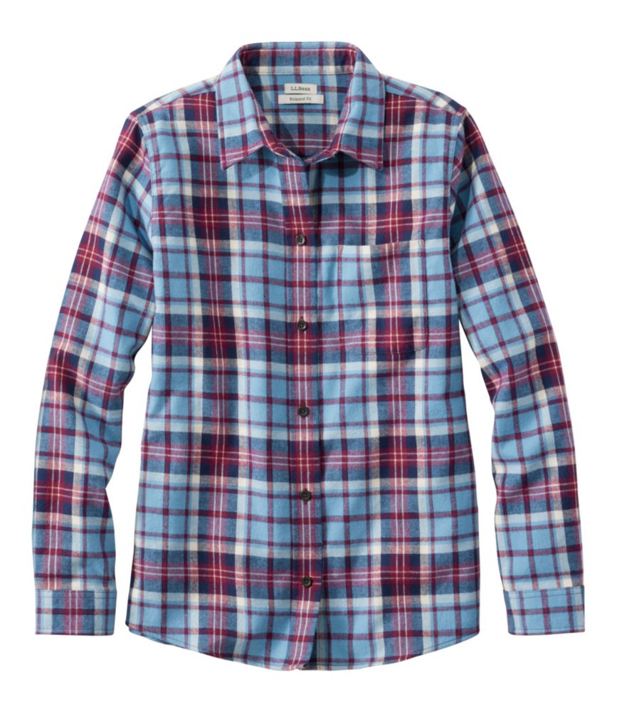 Women's Scotch Plaid Flannel Shirt, Relaxed