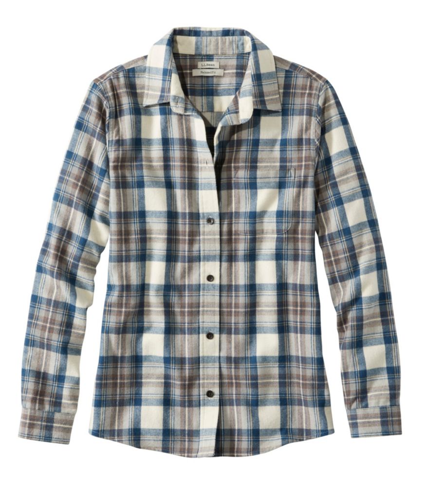 Women's Scotch Plaid Flannel Shirt, Relaxed