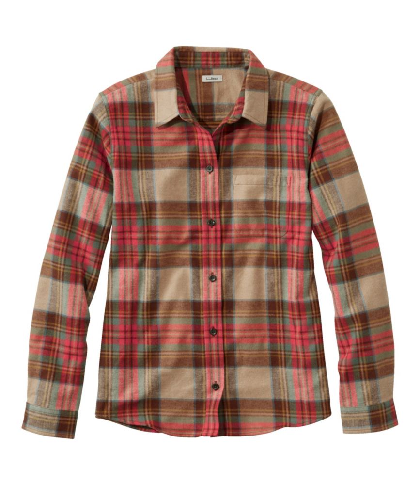 Women's Scotch Plaid Flannel Shirt, Relaxed
