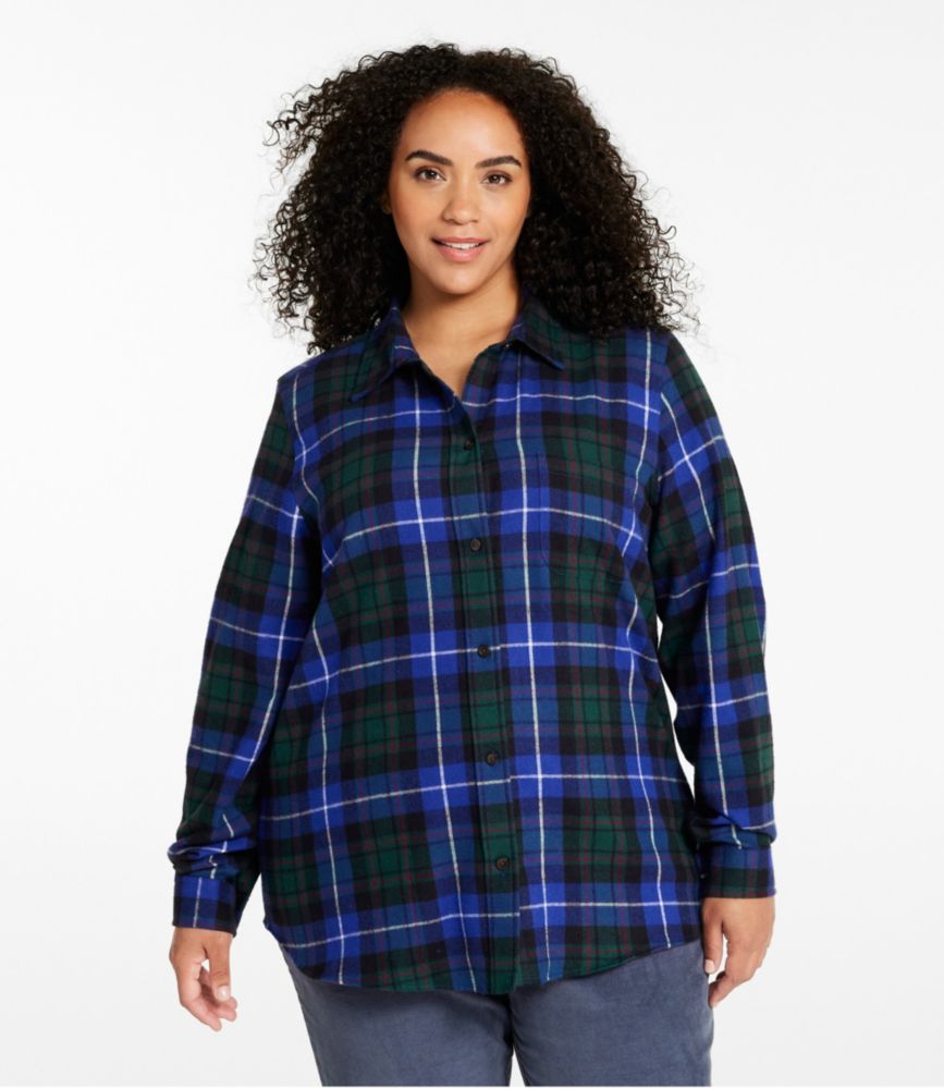 Women's Scotch Plaid Flannel Shirt, Relaxed