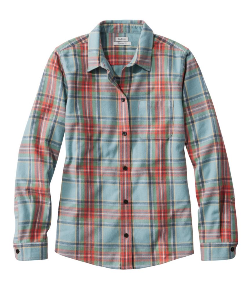 Women's Scotch Plaid Flannel Shirt, Relaxed