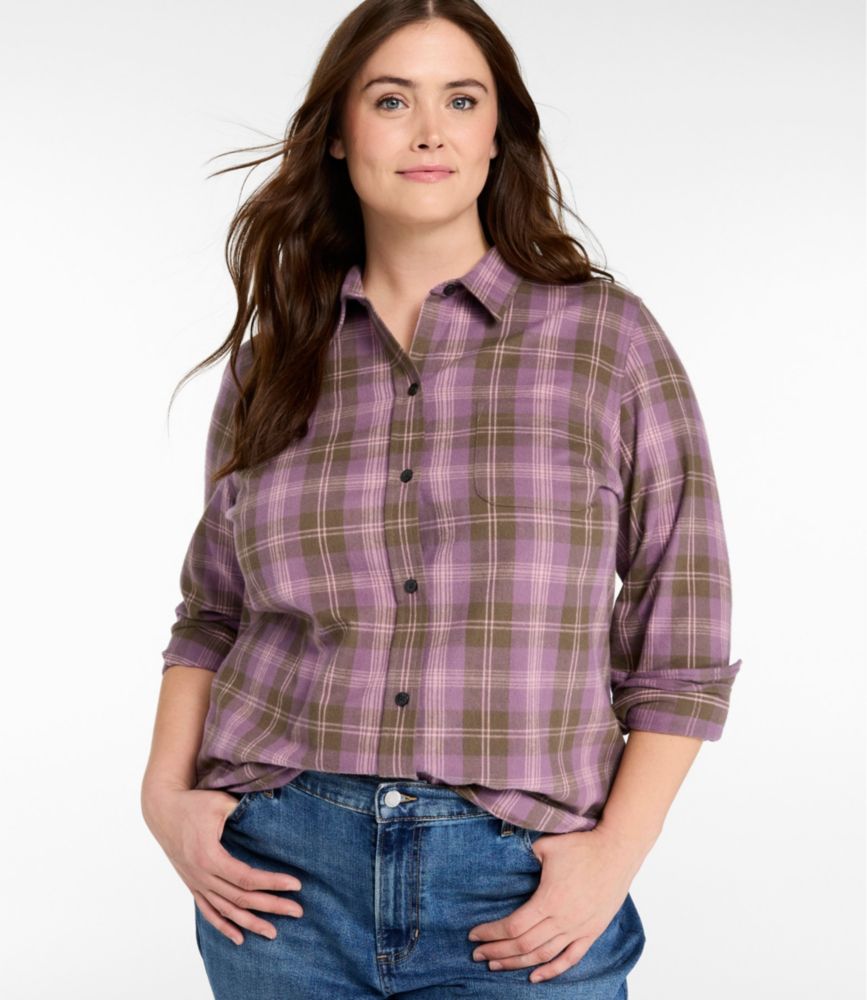 Women's Scotch Plaid Flannel Shirt, Relaxed