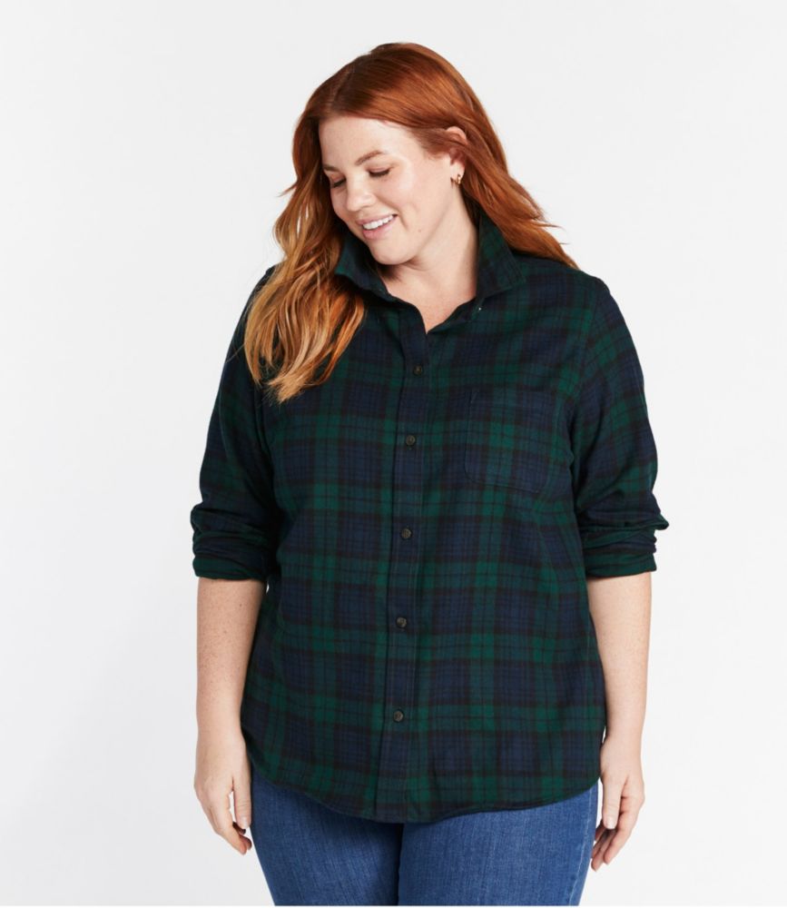 Women's Scotch Plaid Flannel Shirt