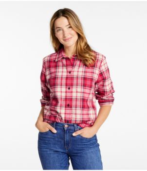 Women's Scotch Plaid Flannel Shirt, Relaxed