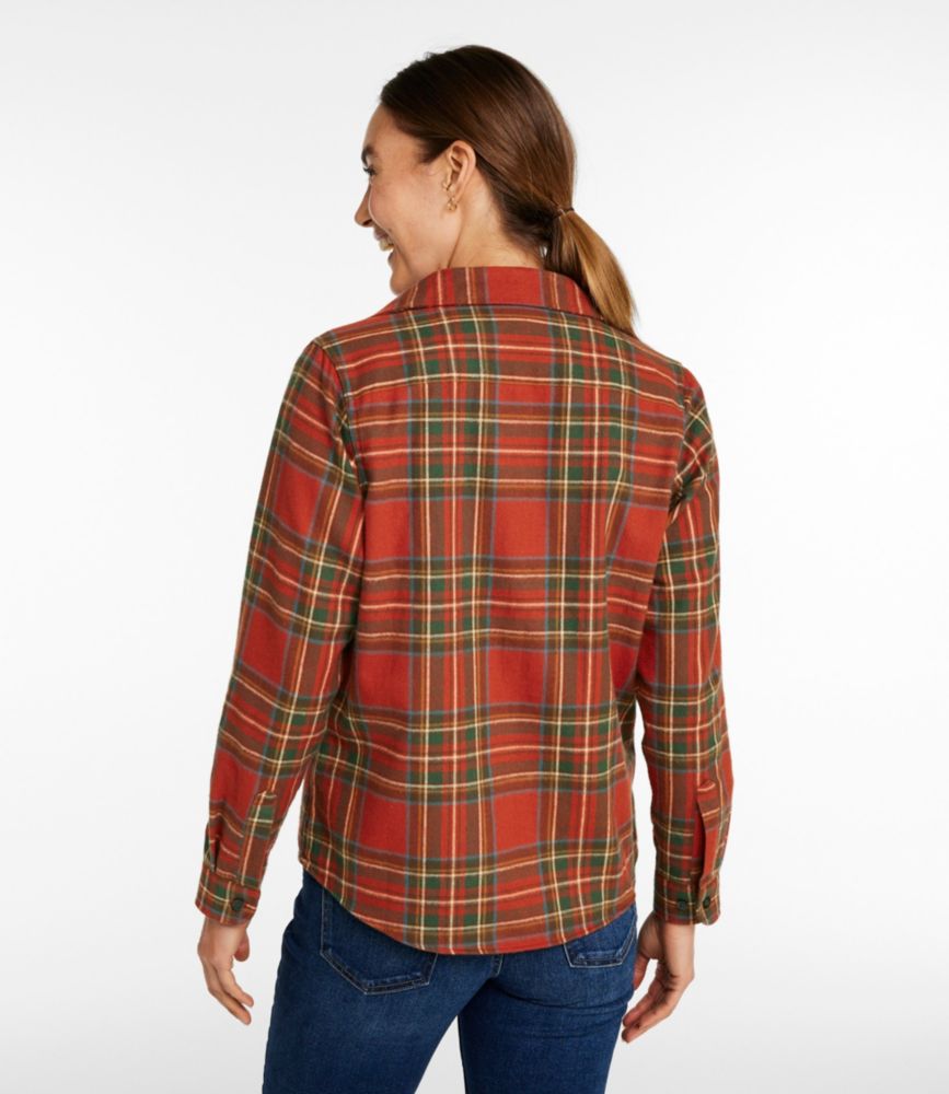 Women's Scotch Plaid Flannel Shirt, Relaxed