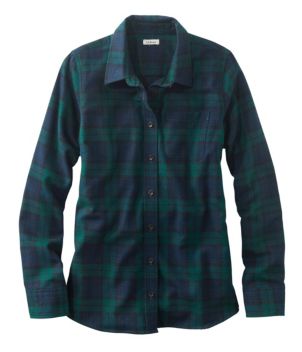 Women's Scotch Plaid Flannel Shirt, Relaxed