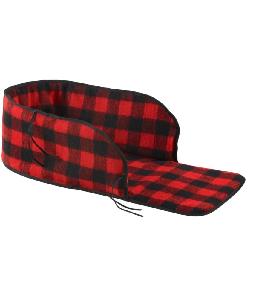 Pull Sled Buffalo Plaid Cushion Cover, Red/Black, small image number 1