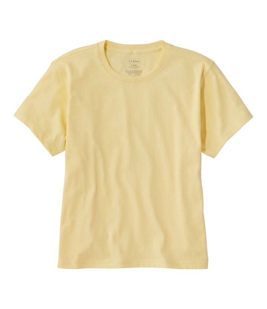 Women's Saturday T-Shirt, Crewneck, Lemon, small image number 1