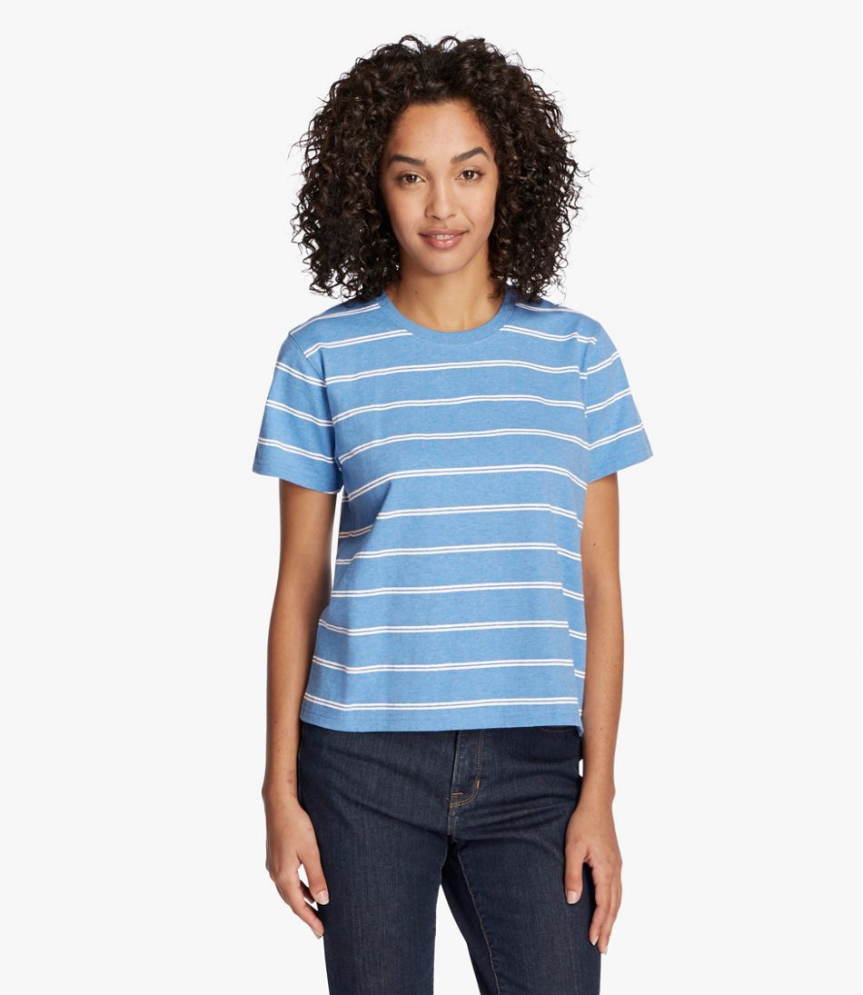 Saturday T-Shirt, Short-Sleeve Crewneck Stripe