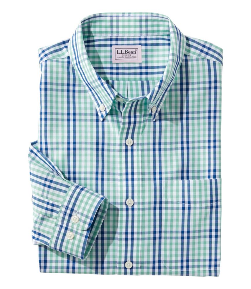 Men's WrinkleFree Vacationland Sport Shirt, Traditional Fit Gingham