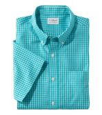 Men's Wrinkle-Free Vacationland Sport Shirt, Traditional Fit Short-Sleeve Gingham