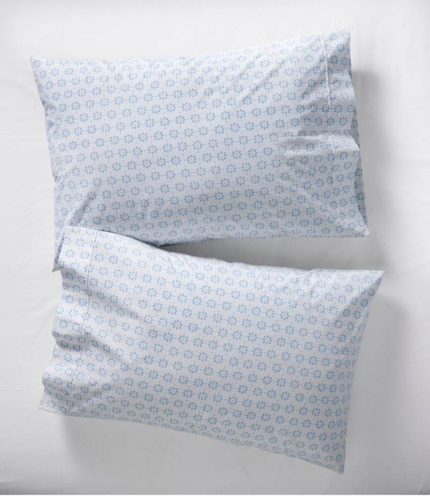 Sunwashed Percale Sheet Collection, Print, Blue Mist, small image number 2