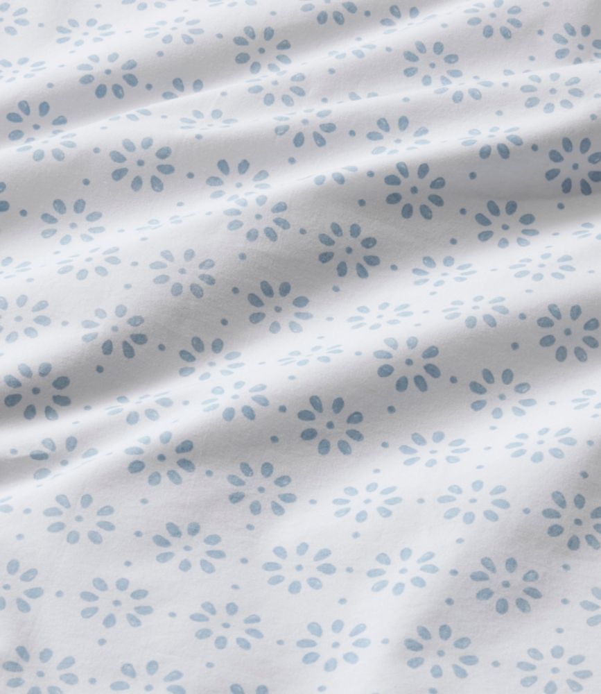 Sunwashed Percale Sheet Collection, Print, Blue Mist, small image number 3