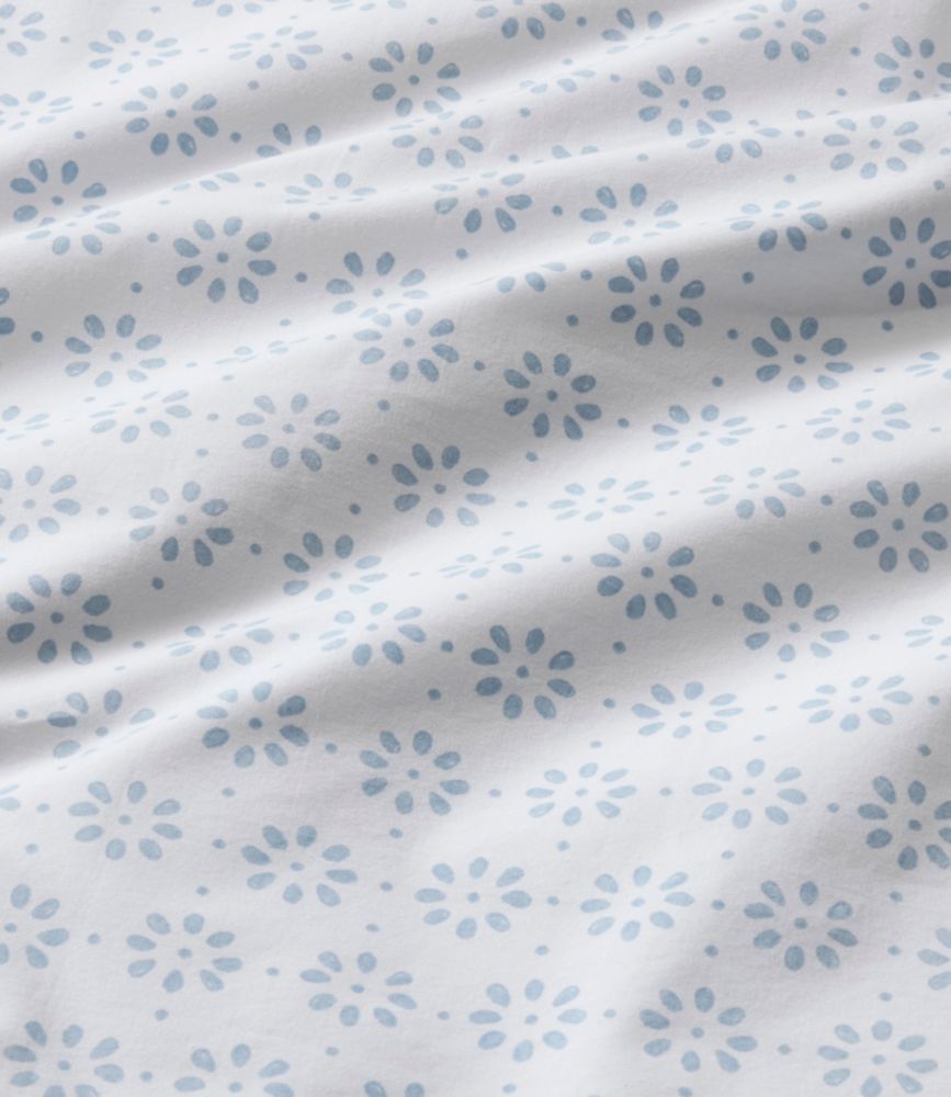 Sunwashed Percale Sheet Collection, Print, Blue Mist, small image number 4