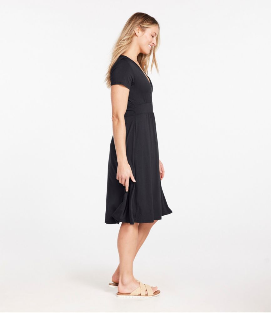 Women's Summer Knit Dress, Black, small image number 4