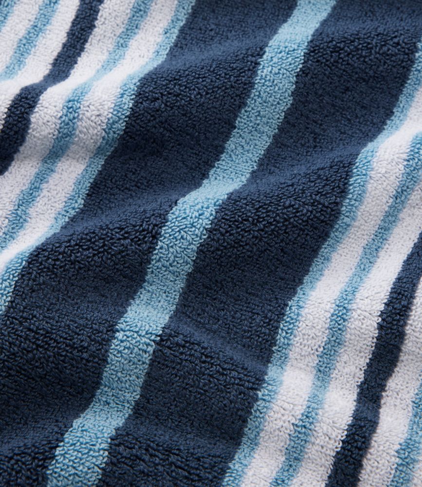 Premium Cotton Towel Set, Stripe, Slate Blue, small image number 2