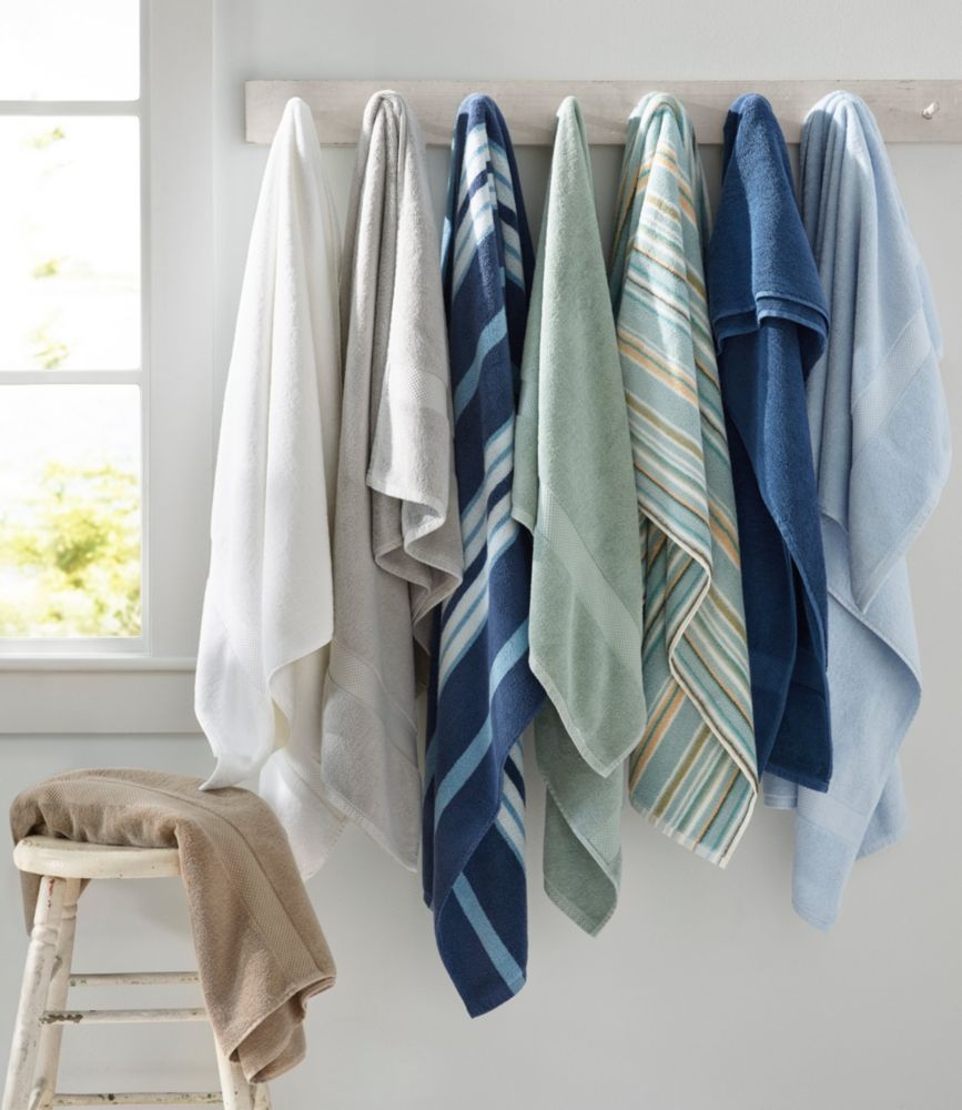 Premium Cotton Towel Set, Stripe, Sand Dollar, small image number 4