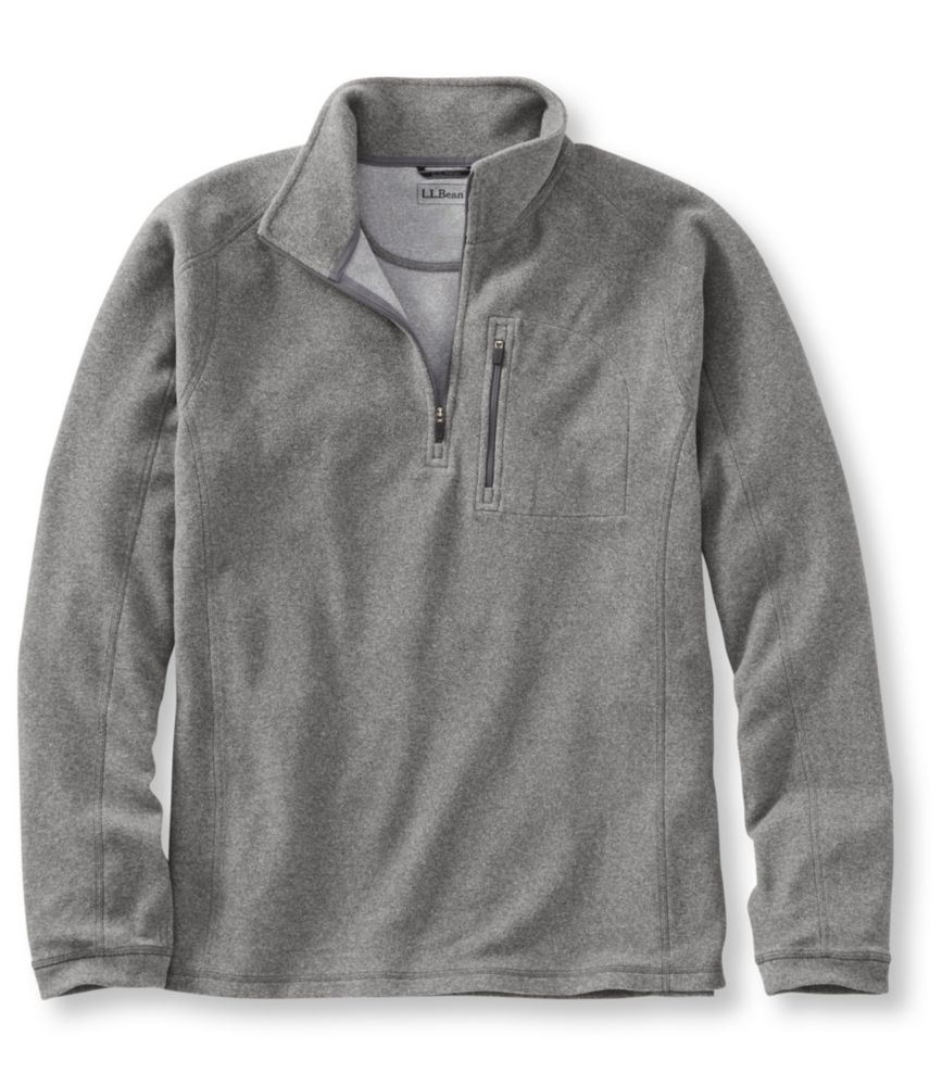 fleece quarter zip sweatshirt