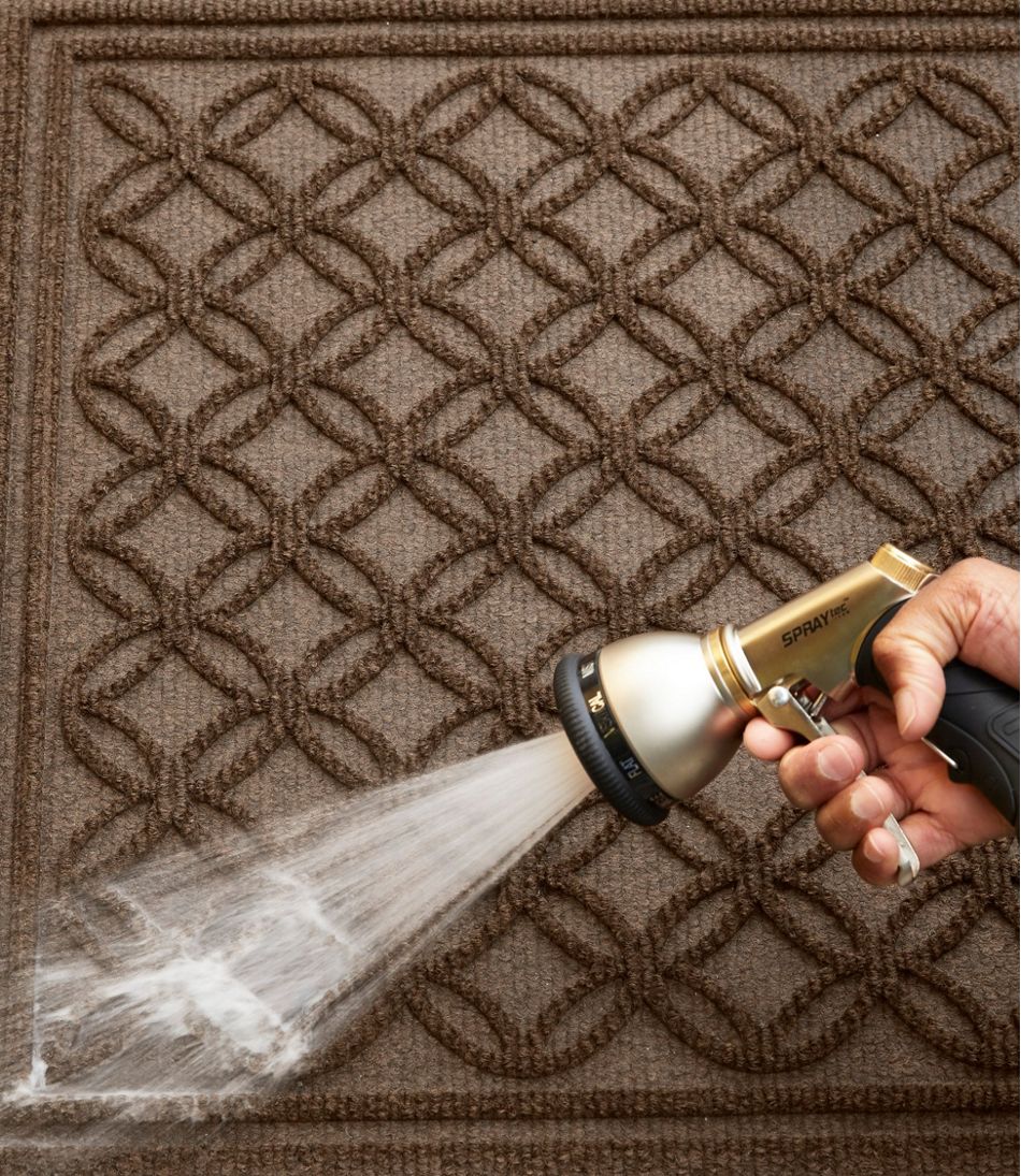 Heavyweight Recycled Waterhog Doormat Locked Circles