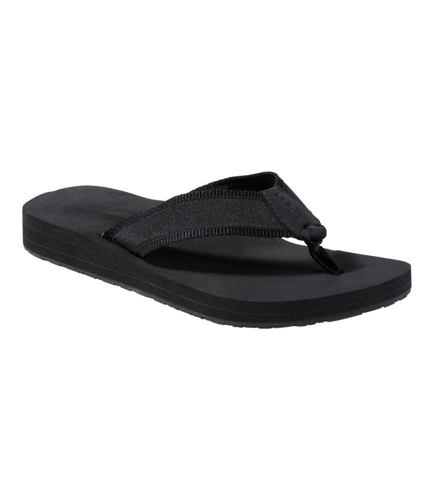 Women's Maine Isle Flip-Flops, Black, small image number 6