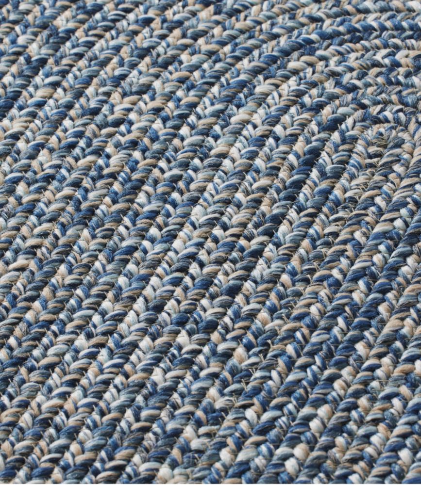 All-Weather Braided Rug, Concentric Pattern Oval, Olive/Sand Multi, small image number 3