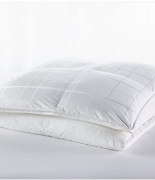 Sateen White Goose Down Comforter, Warm