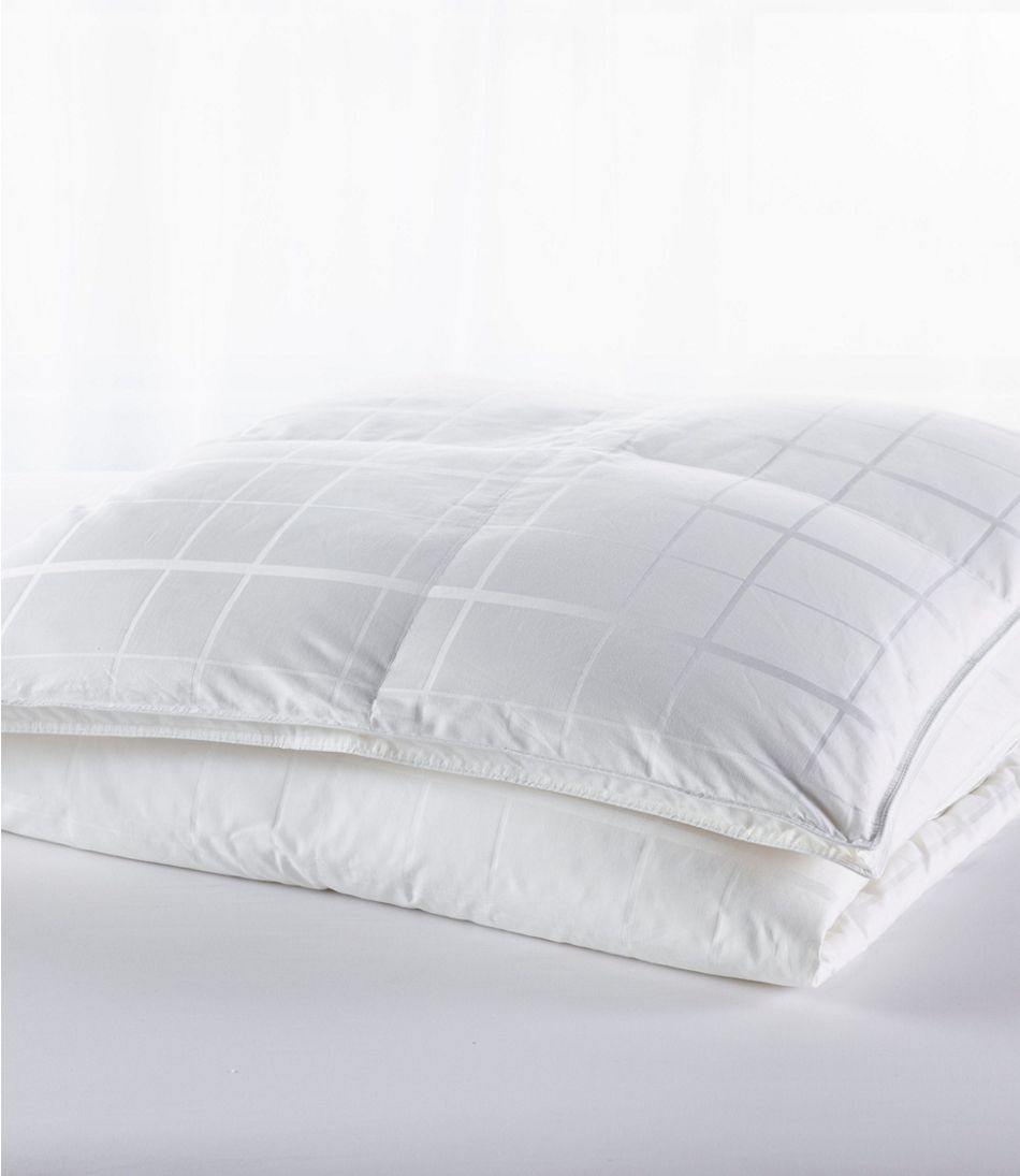 Sateen White Goose Down Comforter Warm