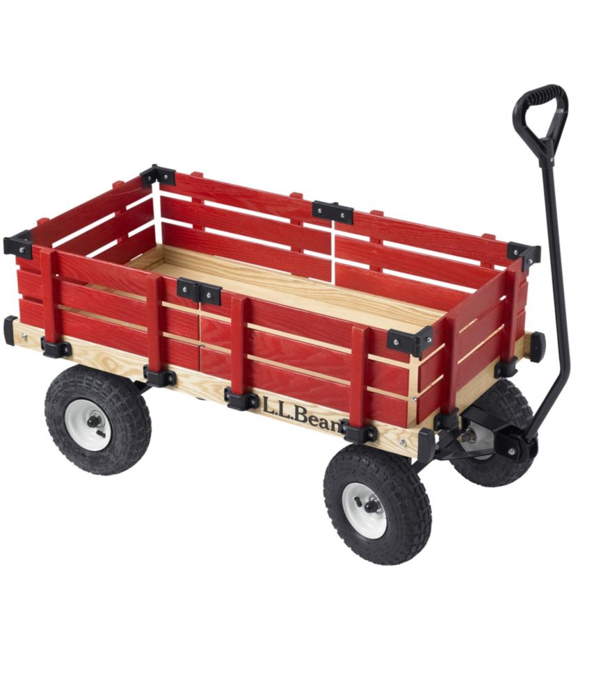 child's wagon with wooden sides