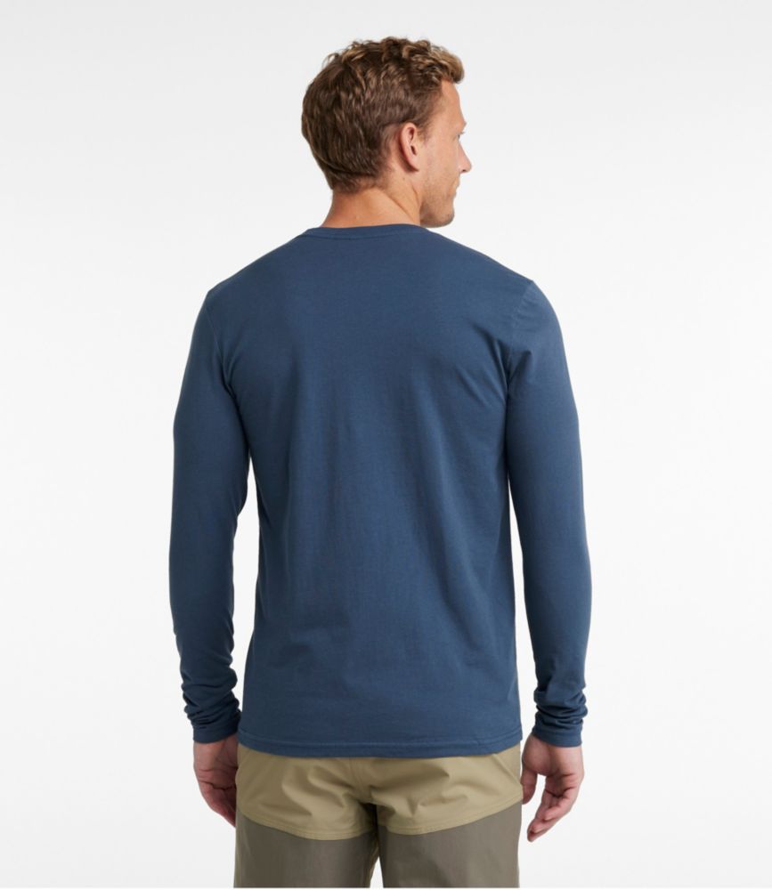 Men's MIF&W Tee, Long-Sleeve Brook Trout, Indigo, small image number 3