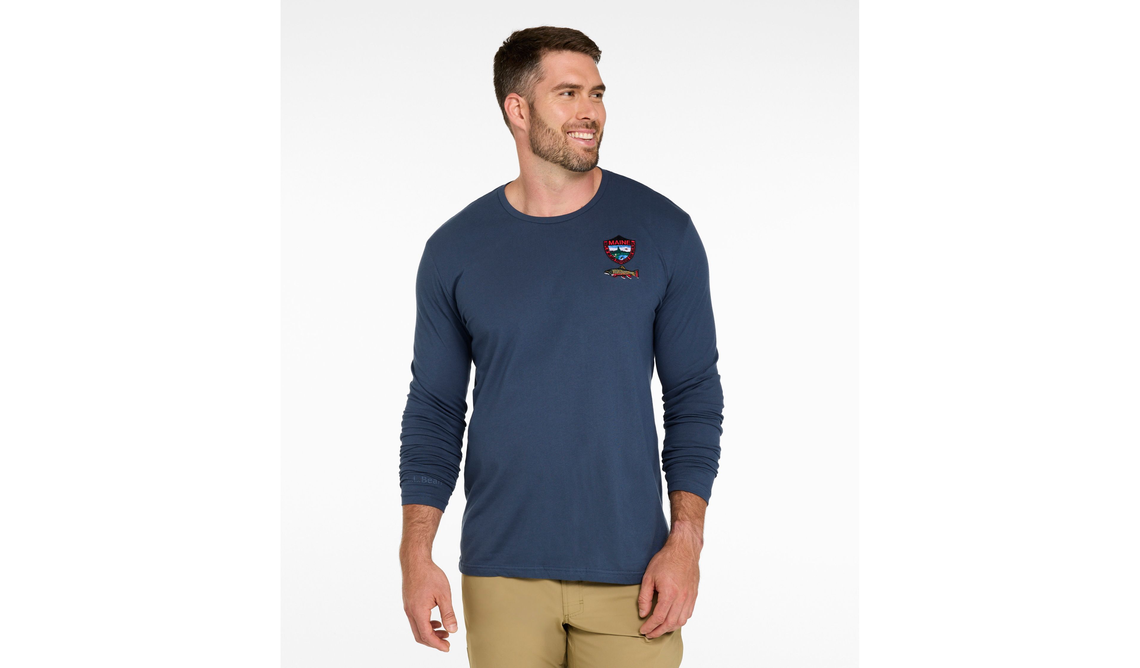 Men's MIF&W Tee, Long-Sleeve Brook Trout