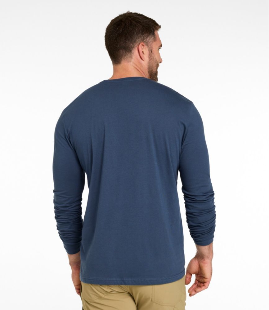 Men's MIF&W Tee, Long-Sleeve Brook Trout, Indigo, small image number 5
