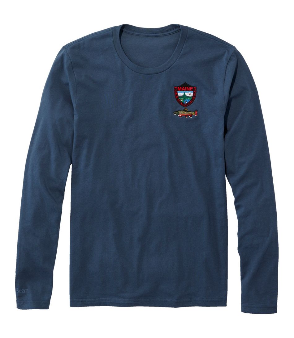 LL Bean Mens Vented Fishing Hiking Long Sleeve Shirt XLT #255103