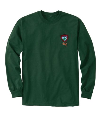 Men's MIF&W Tee, Long-Sleeve White-Tailed Deer | Shirts at L.L.Bean