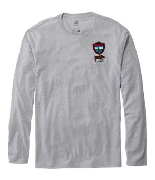 Men's Long-Sleeve Logo Graphic Waffle T-Shirt