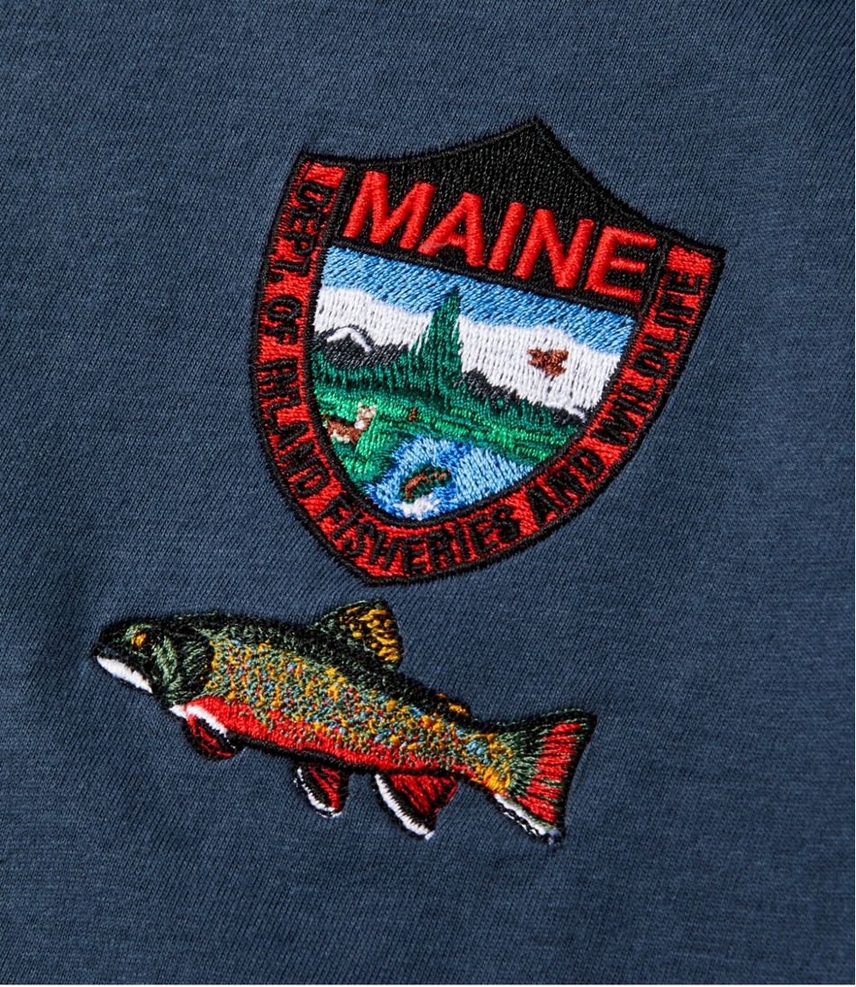 Short Sleeve Fishing Shirt with Embroidered Exploring Logo