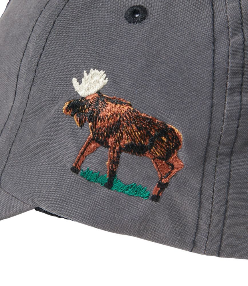 Adults' Maine Inland Fisheries and Wildlife Baseball Cap, Moose, Charcoal, small image number 3