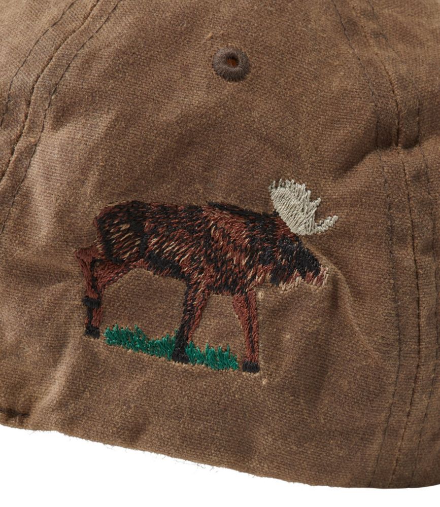 Adults' MIF&W Waxcloth Hat, Moose, Brown, small image number 4