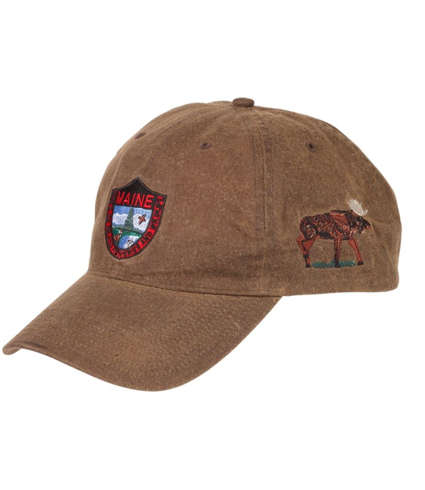 Adults' MIF&W Waxcloth Hat, Moose Brown Osfa, Cotton/Nylon | L.L.Bean