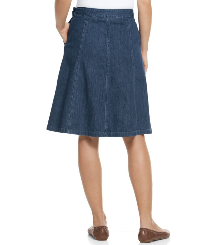 ll bean jean skirt