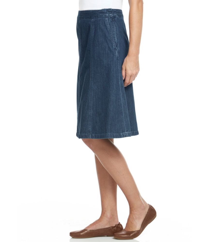 ll bean jean skirt