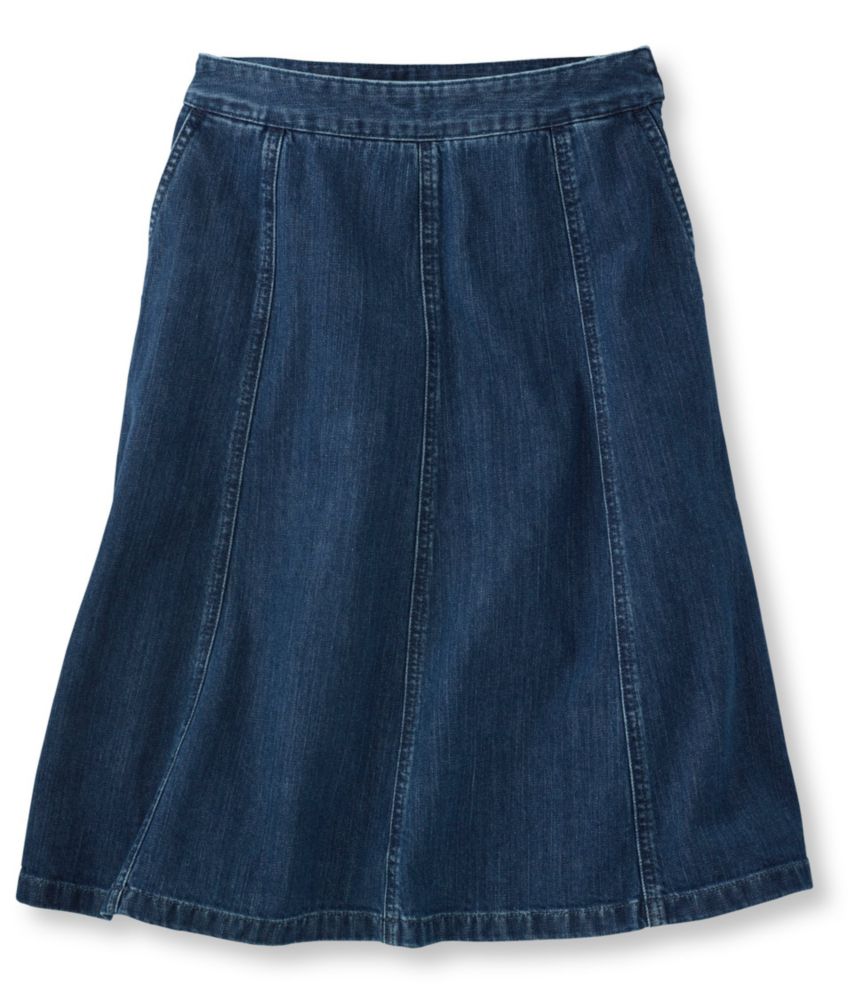 ll bean denim skirt