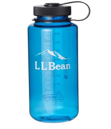 Nalgene Sustain Narrow Mouth Water Bottle with L.L.Bean Logo, 32 oz. Blue, Copolyester