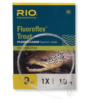 RIO Products Fly Fishing Fluoroflex Trout Leader 9 Foot 3 Pack : :  Sports & Outdoors