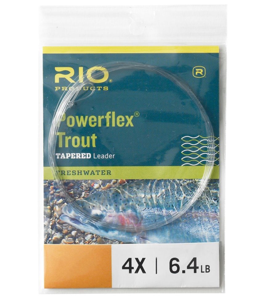 RIO Powerflex Trout Tapered Leader 9' x 0x 15lb 3 Pack Fly Fishing  Accessories Rio Products Full Catalog – The Gear Attic