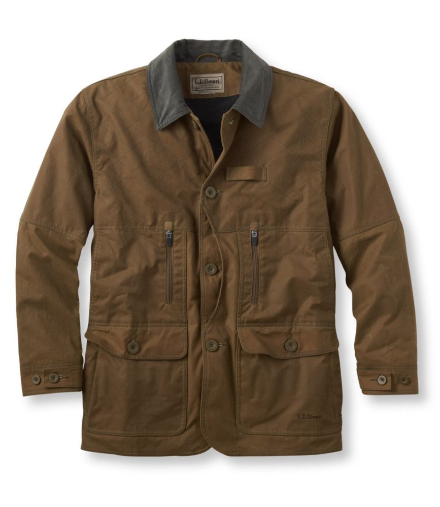 waxed cotton field coat