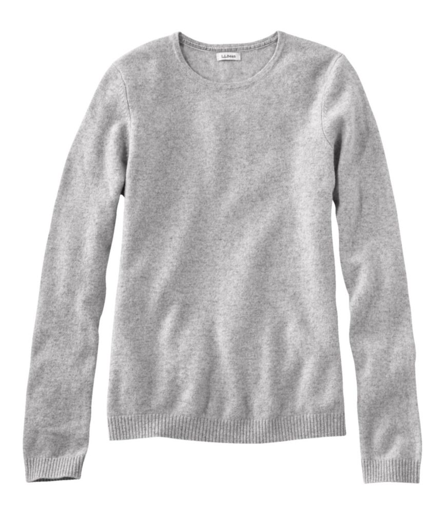 women's grey crew neck sweater