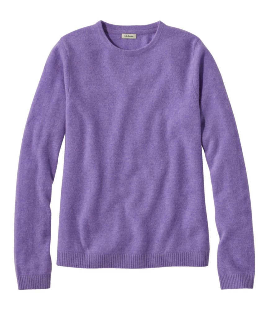 Women's Classic Cashmere, Crewneck, Amethyst Heather, small image number 1