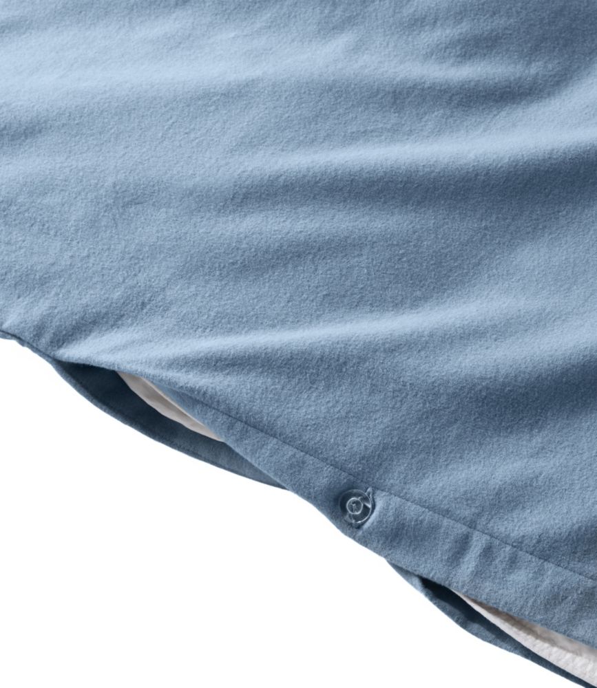 Ultrasoft Comfort Flannel Comforter Cover, Bay Blue, small image number 4