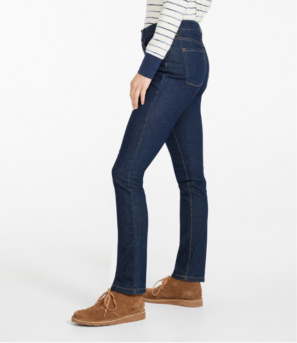 Women's Superstretch Slimming Pull-On Jeans, Classic Fit Straight-Leg at  L.L. Bean