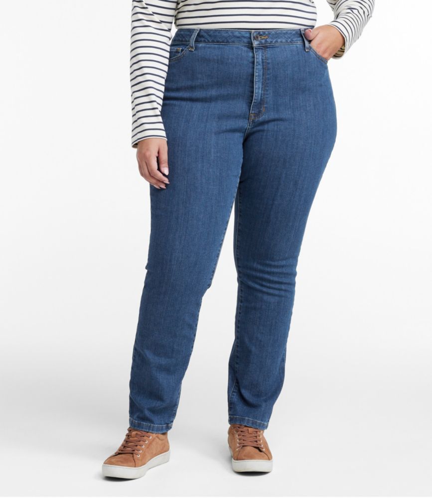 Women's True Shape Jeans, High-Rise Slim-Leg, Rinsed, small image number 2